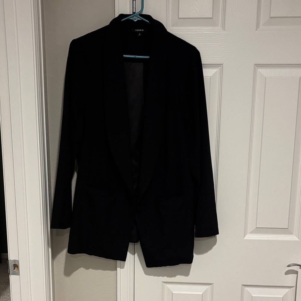 Torrid Elegant Black Suit Jacket